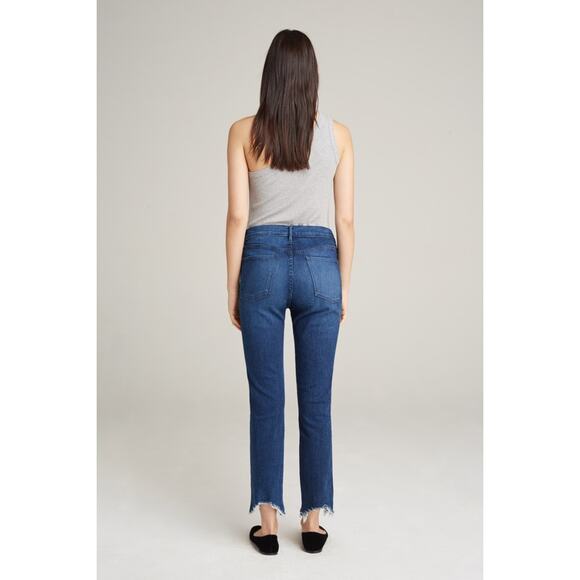 3x1 Eleta 1507 Authentic Straight Leg Raw Hem High Waist Jeans 29 - Picture 2 of 15